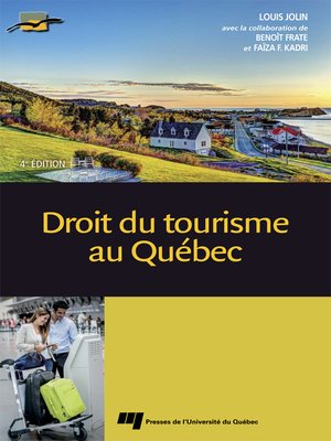 cover image of Droit du tourisme au Québec, 4e édition